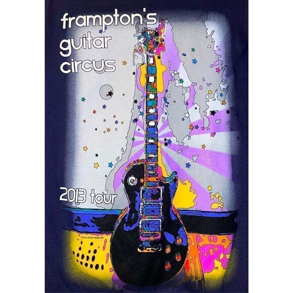 Peter Frampton 2013 Guitar Circus Concert Tour T - Picture 1 of 13